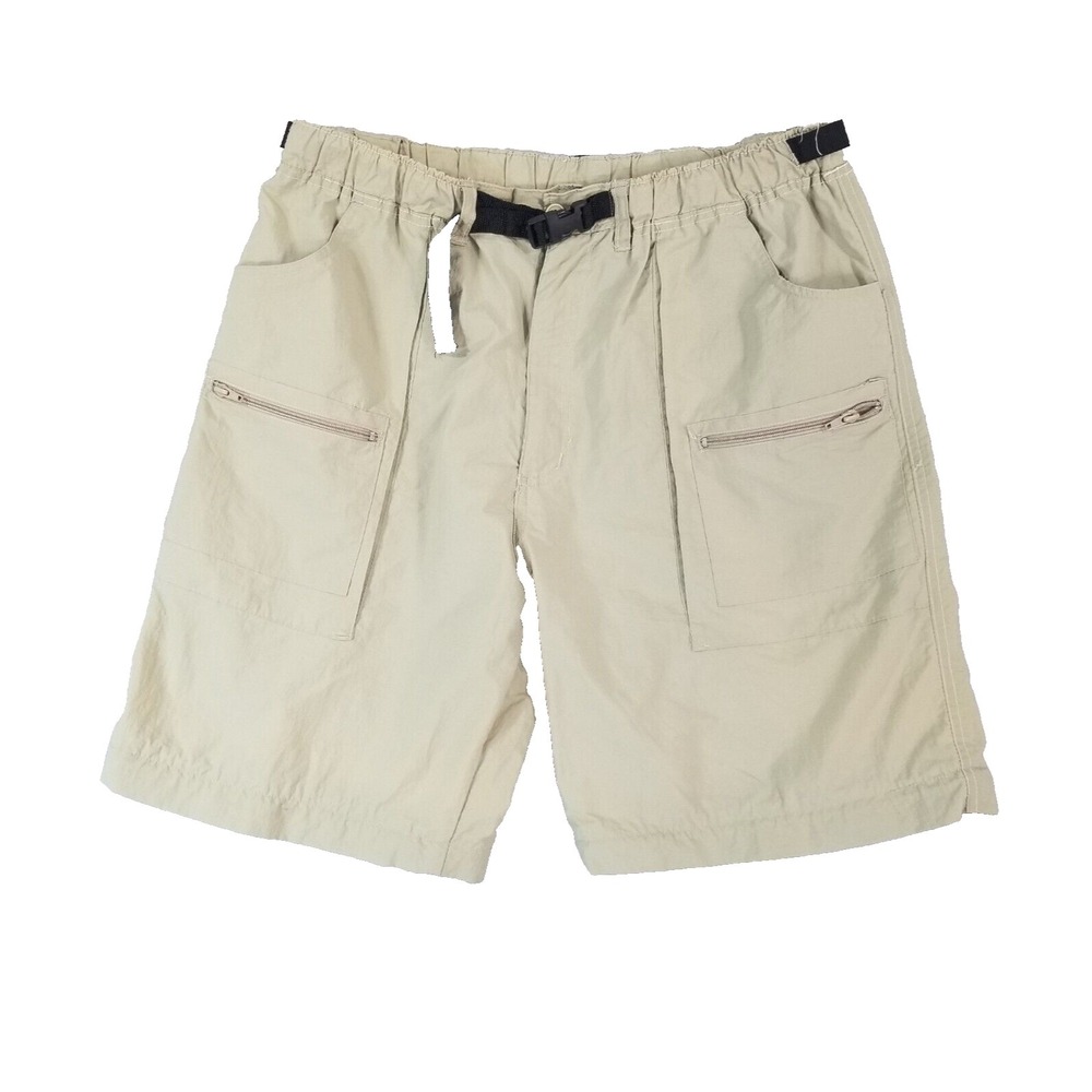 Canyon Creek cargo hiking shorts men's 38x10 Khaki green nylon comfort waist